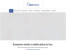 Tablet Screenshot of opendoorskalamazoo.org